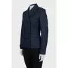 Blue double-breasted jacket with pockets