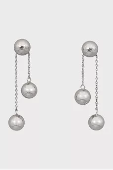 White gold drop earrings