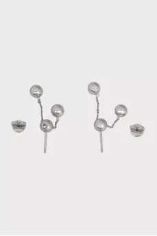 White gold drop earrings