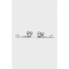 White gold drop earrings