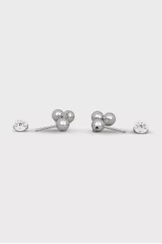 White gold drop earrings