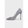 Shoes with sequins