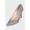 Shoes with sequins