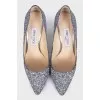 Shoes with sequins
