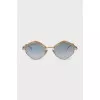 Sunglasses with metallic gold frame