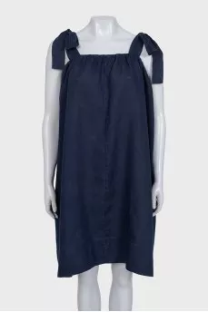 Loose sundress with straps and ties