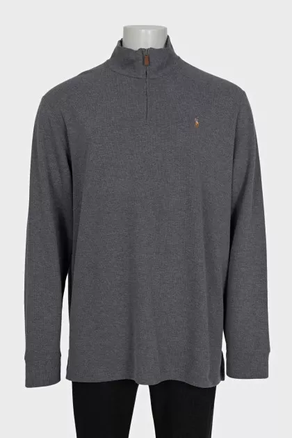 Men's zip-up jumper with tag