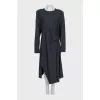 Long sleeve pinstripe dress