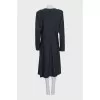 Long sleeve pinstripe dress