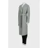 Green wool coat
