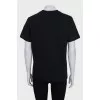 T-shirt with glitter print and tag