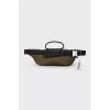 Men's green waist bag