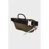Men's green waist bag