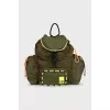 Men's green backpack