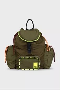 Men's green backpack