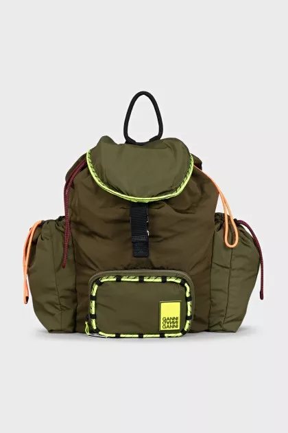Men's green backpack