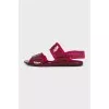 Pink Zip-Tie Jelly Sandals