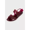 Pink Zip-Tie Jelly Sandals