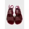 Pink Zip-Tie Jelly Sandals