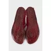 Pink Zip-Tie Jelly Sandals