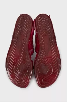 Pink Zip-Tie Jelly Sandals
