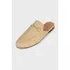 Beige Princetown mules