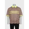 Men's polo shirt with tag