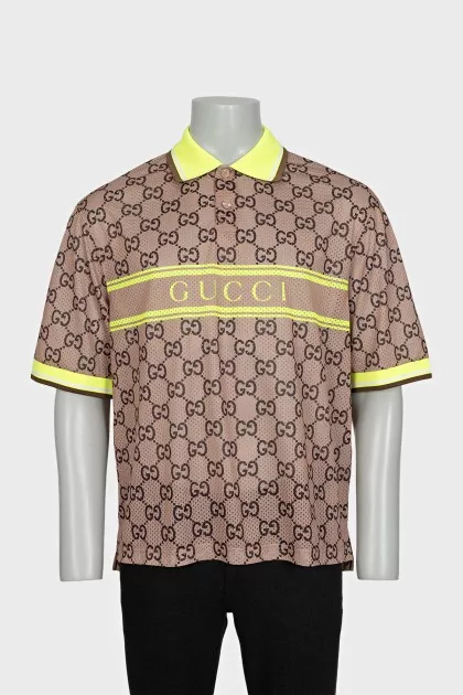 Men's polo shirt with tag