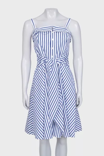 Striped fitted sundress