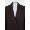 Cropped wool jacket