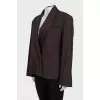 Cropped wool jacket