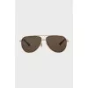 Brown tinted aviator sunglasses