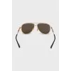 Brown tinted aviator sunglasses