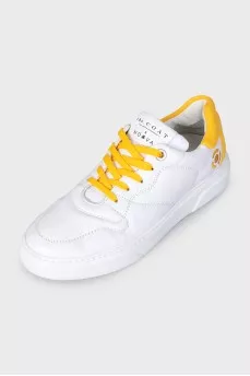 White sneakers from Stand with Ukraine