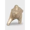 Golden crystal figurine