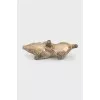 Golden crystal figurine