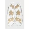 Leather sneakers with embossed logo