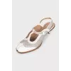 White Bourgeoisie Spectactor Tabi Slingbacks