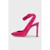 Hot pink slingbacks