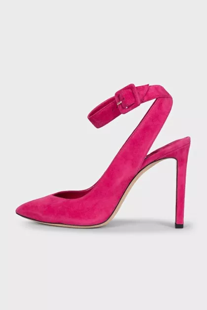 Hot pink slingbacks