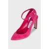 Hot pink slingbacks