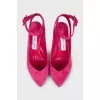 Hot pink slingbacks