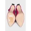 Hot pink slingbacks