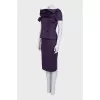 Short jacket and skirt suit