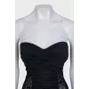 Bodysuit with transparent inserts