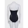 Bodysuit with transparent inserts