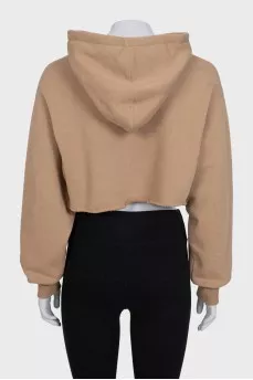 Brown hoodie by Gucci x Adidas with tag