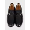 Men's leather loafers with signature embossing