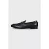 Men's leather loafers with signature embossing