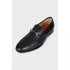 Men's leather loafers with signature embossing
